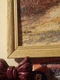 Mountain Landscape with Birch Tree — Original Signed Oil on Canvas
