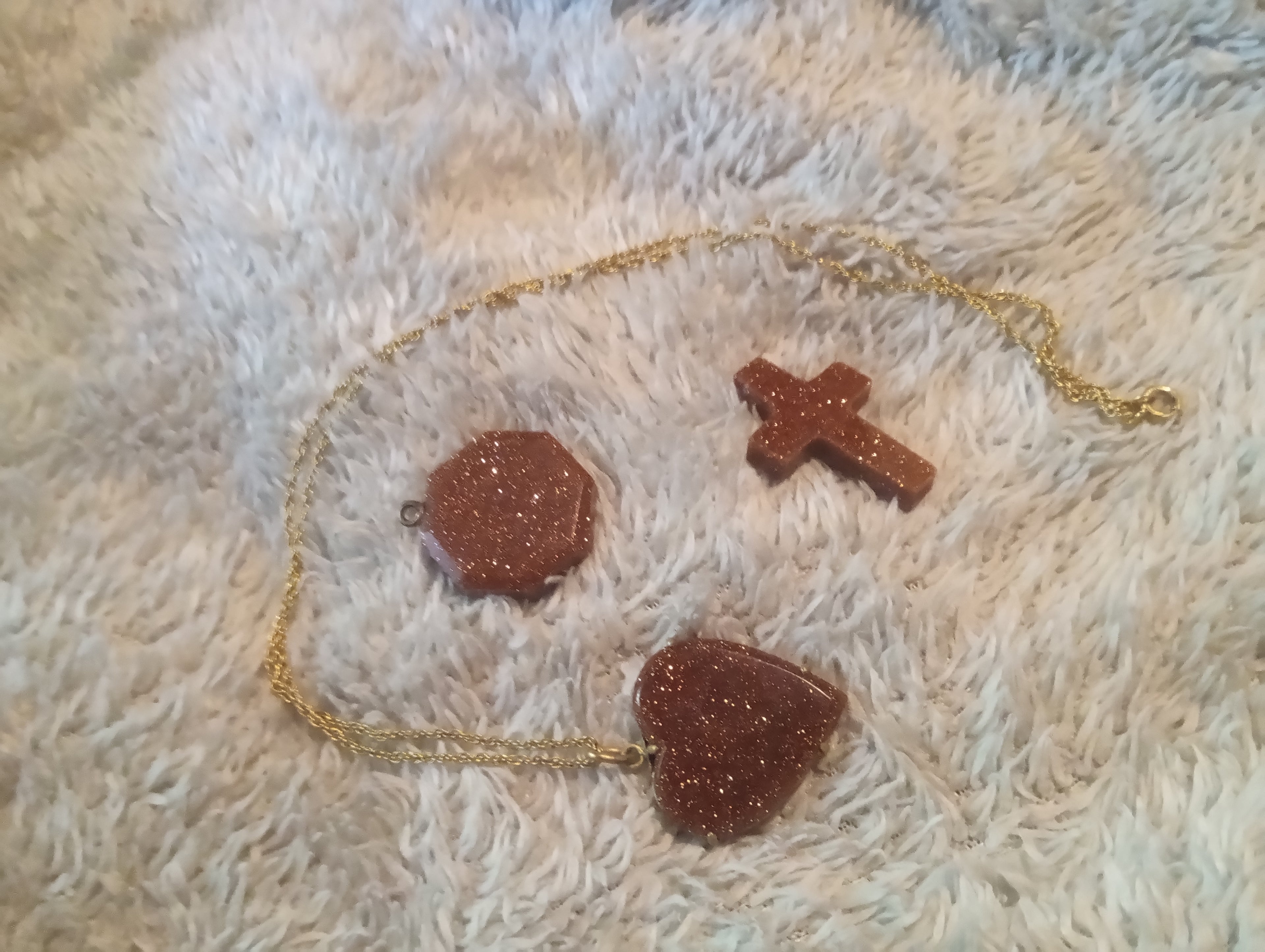 1860 Victorian Gold Stone Jewelry Set