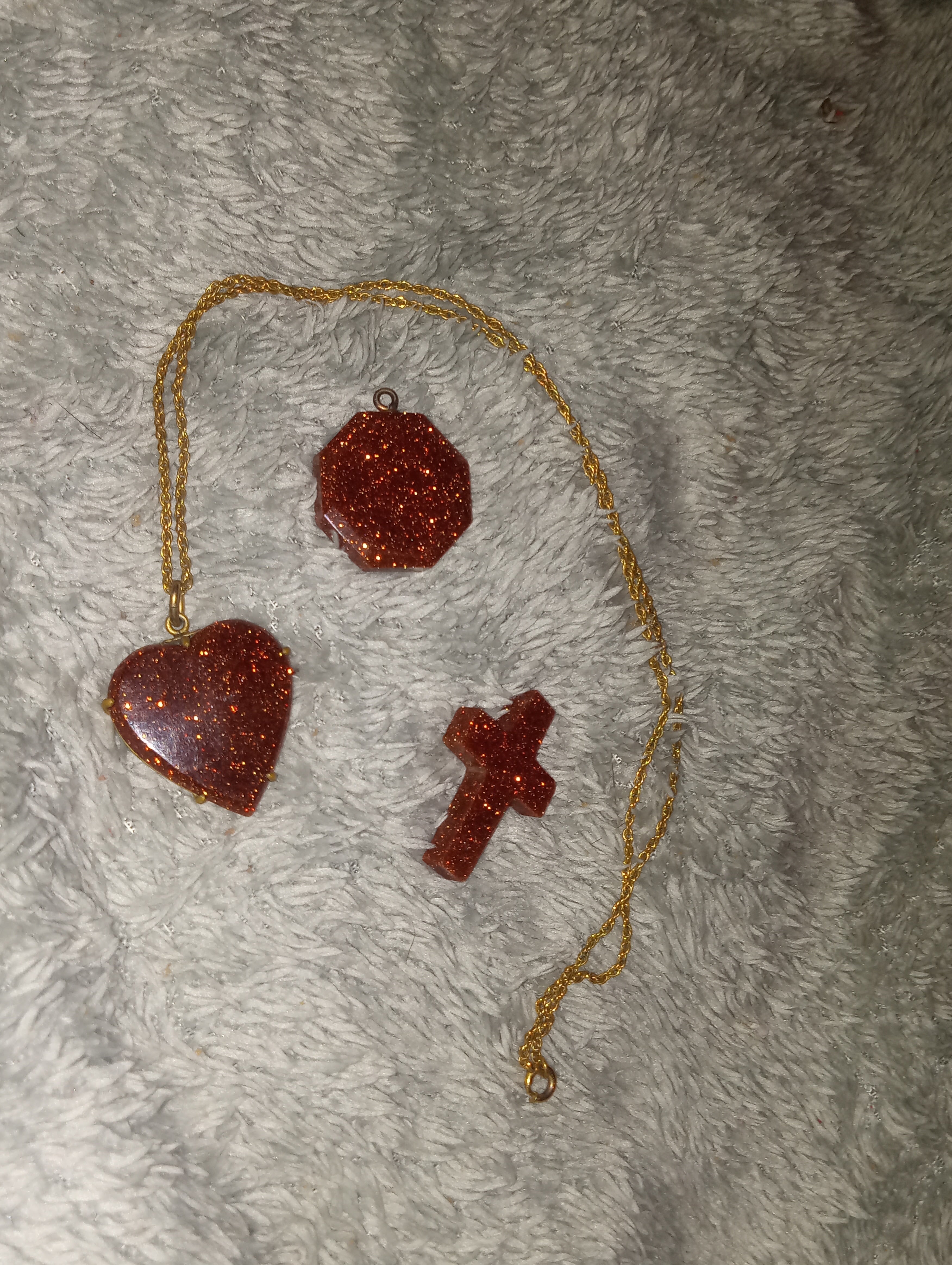 1860 Victorian Gold Stone Jewelry Set