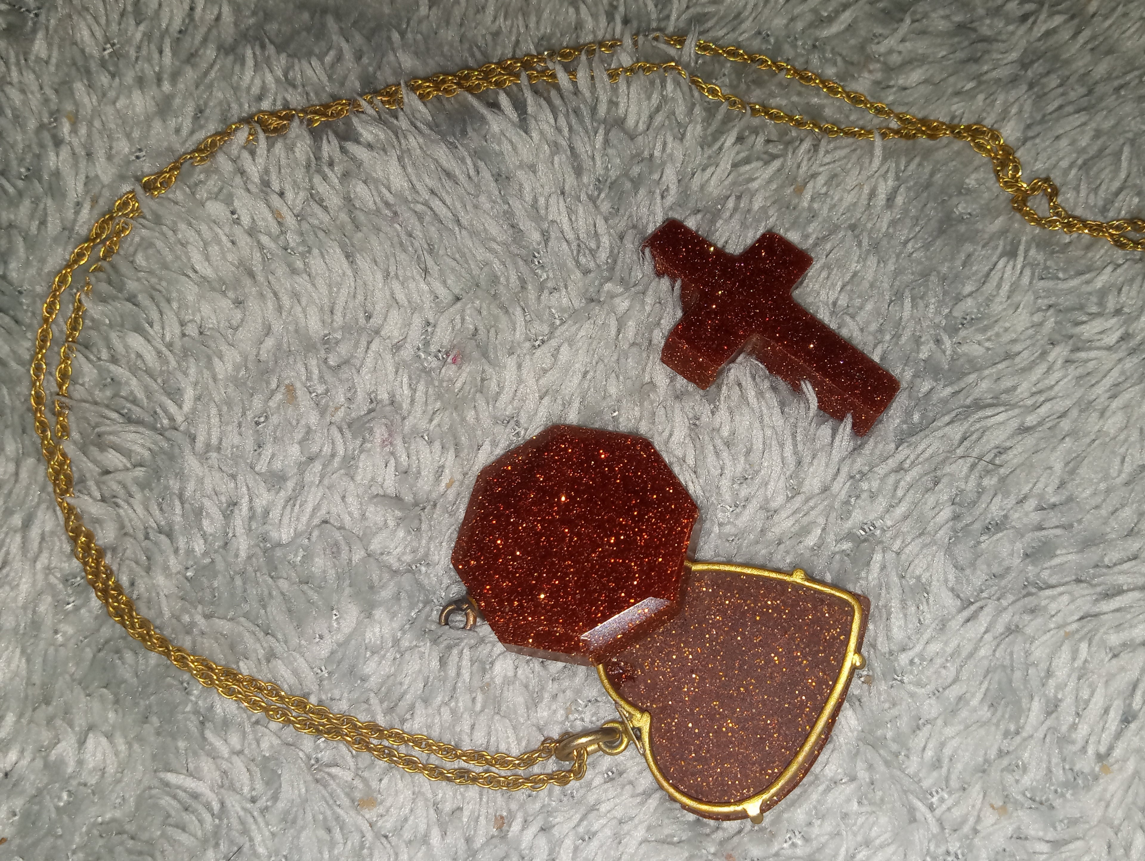 1860 Victorian Gold Stone Jewelry Set