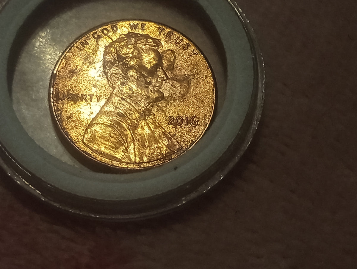 2016 Lincoln Cent error coin Circulated (Very Good)